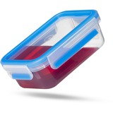 Emsa CLIP & CLOSE Frischhaltedose transparent/blau, 0,55 Liter, Klassikformat