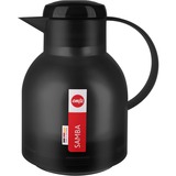 Emsa SAMBA Isolierkanne, 1 Liter schwarz, QUICK PRESS Verschluss