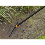 Fiskars QuikFit Rechen, 16 Zinken schwarz/orange, 40cm