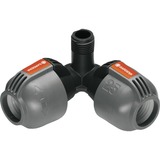 GARDENA Sprinklersystem Winkelstück 2x 25mm > 1/2", Verbindung schwarz/grau