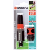 GARDENA Spritzen-Satz 13mm (1/2") Sb grau/orange, mit Wasserstop