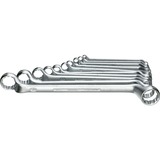 GEDORE Doppelringschlüssel-Satz, 10-teilig, Schraubenschlüssel tief gekröpft