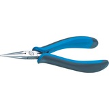 GEDORE Elektronik-Spitzzange, ESD, Elektronik-Zange schwarz/blau, Gerade, 145mm