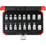 GEDORE Red Steckschlüssel-Satz 1/2", Sechsrund, 16-teilig rot/schwarz, E10 - T70