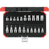 GEDORE Red Steckschlüssel-Satz 3/8" + 1/2", TORX, 20-teilig rot/schwarz, E6 - T55