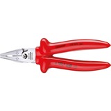 GEDORE VDE-Kraft-Kombinationszange mit Tauchisolierung, Kombizange rot, 200mm