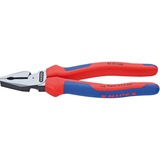 KNIPEX Kraft-Kombizange 02 02 200  blau, Mit Greifzonen für Flach- und Rundmaterial