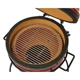 Kamado Joe Junior, Holzkohlegrill rot/schwarz, Ø 34cm