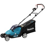 Makita Akku-Rasenmäher DLM432PT2, 36Volt (2x18Volt) blau/schwarz, 2x Li-Ion Akku 5,0Ah