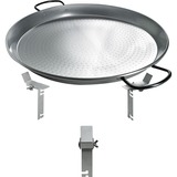 Moesta PAN'BBQ Set für Smokin' PizzaRing, für 47cm + 50cm Kugelgrill, Pfanne silber