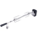 Moesta Rotisserie-Set für Smokin' PizzaRing, für 57cm, 58cm, 60cm Kugelgrill, Grillspieß silber/schwarz, 230 Volt