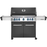 Napoleon Gasgrill Prestige 665 Charcoal Grau grau/edelstahl, mit SIZZLE ZONE