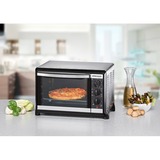 Rommelsbacher Kleinbackofen mit Umluft BG 1055/E, Mini-Backofen silber/schwarz, Retail