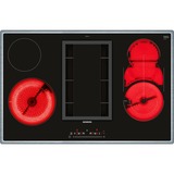 Siemens ET845FM11E iQ500, Autarkes Kochfeld schwarz/edelstahl, mit integriertem Dunstabzug