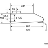 Siemens LU63LCC50 iQ100, Dunstabzugshaube edelstahl