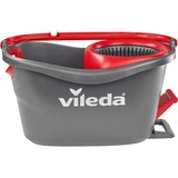 Vileda Wischmop Turbo EasyWring & Clean Box, Bodenwischer schwarz/rot