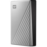 WD My Passport Ultra 4 TB, Externe Festplatte silber/schwarz, USB-C 3.2 Gen 1