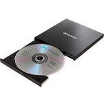 Verbatim External Slimline-Blu-ray-Writer, externer Blu-ray-Brenner schwarz, USB 3.1 Gen 1 (Typ-C)