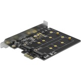 DeLOCK PCI Express x1 Karte zu 2 x intern M.2 Key B, Adapter 