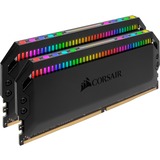 Corsair DIMM 16 GB DDR4-3200 (2x 8 GB) Dual-Kit, für AMD Optimiert , Arbeitsspeicher schwarz, CMT16GX4M2Z3200C16, Dominator Platinum RGB, INTEL XMP