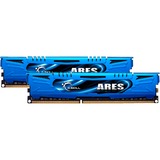 G.Skill DIMM 8 GB DDR3-1600 (2x 4 GB) Dual-Kit, Arbeitsspeicher blau, F3-1600C9D-8GAB, Ares, INTEL XMP, Lite Retail