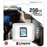 Kingston Canvas Go! Plus 256 GB SDXC, Speicherkarte schwarz, UHS-I U3, Class 10, V30