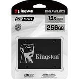 Kingston KC600 256 GB, SSD schwarz, SATA 6 Gb/s, 2,5"