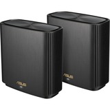 ASUS ZenWiFi AX (XT8) 2er Set, Router schwarz, Set aus zwei Geräten