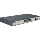Digitus 16-Port Fast Ethernet PoE Switch schwarz