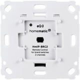 Homematic IP Smart Home Wandtaster für Markenschalter 2fach (HmIP-BRC2) weiß, 2-Kanal, Homematic IP