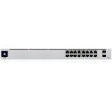 Ubiquiti USW-16-POE, Switch grau, 42W PoE Budget