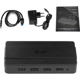 i-tec USB 3.0 Advance Charging HUB 4port, USB-Hub schwarz