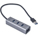 i-tec USB 3.0 Metal HUB 4 Port, USB-Hub schwarz