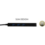 i-tec USB 3.0 Slim HUB 3 Port G-LAN, USB-Hub 