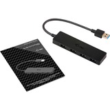 i-tec USB 3.0 Slim Passive HUB 4 Port, USB-Hub schwarz