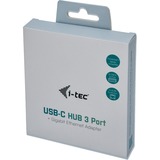 i-tec USB-C Metal HUB 3 Port Giga, USB-Hub anthrazit