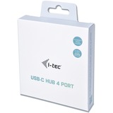 i-tec USB-C Metal HUB 4 Port, USB-Hub schwarz
