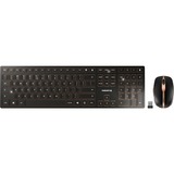 CHERRY DW 9000 SLIM, Desktop-Set schwarz/bronze, EU-Layout (QWERTY), SX-Scherentechnologie