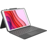 Logitech Combo Touch für iPad, Tastatur grau, DE-Layout, Scissor-Switch, iPad (9. / 8. / 7.Generation)
