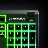 SteelSeries APEX 3, Gaming-Tastatur schwarz, DE-Layout, Rubberdome