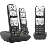 Gigaset A690 A Trio, analoges Telefon schwarz, DECT, Anrufbeantworter