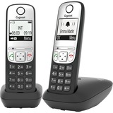 Gigaset A690 Duo, analoges Telefon schwarz, DECT