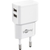 goobay Apple Lightning Dual Ladeset 2,4 A, Ladegerät weiß