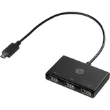 HP USB-C zu USB-A Hub, USB-Hub schwarz