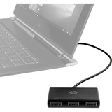 HP USB-C zu USB-A Hub, USB-Hub schwarz