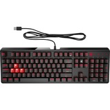 OMEN Encoder Tastatur, Gaming-Tastatur schwarz, DE-Layout, Cherry MX Red