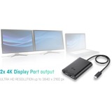 i-tec Adapter USB-C > Dual DisplayPort 4K schwarz