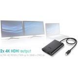 i-tec Adapter USB-C > Dual HDMI 4K schwarz