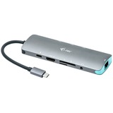 i-tec Nano-Dockingstation grau, HDMI, USB-C, USB, RJ-45