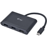 i-tec USB 3.2 Gen 1 Multiport-Hub, USB-C Stecker > 2x USB-A Buchse + HDMI Buchse, USB-Hub schwarz, 13cm, PD, Travel Adapter
